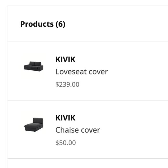 IKEA Kivik Sofa, Chaise and Ottoman Covers - Picture 5 of 13